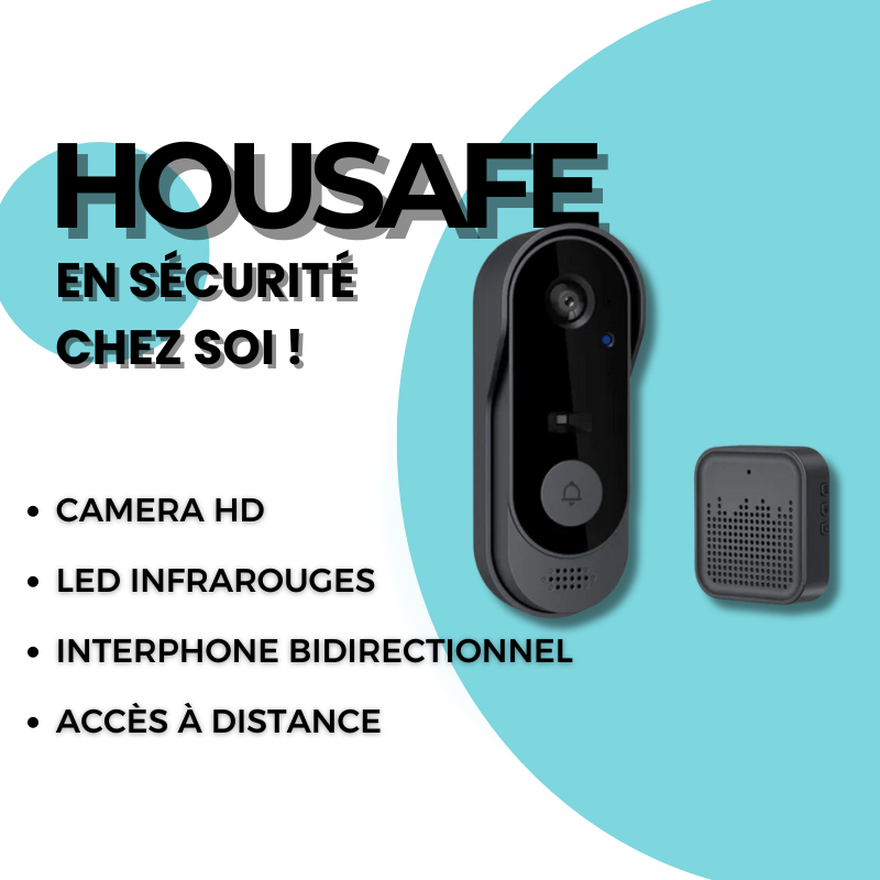 HOUSAFE© - SONNETTE VIDEO SANS FIL HD